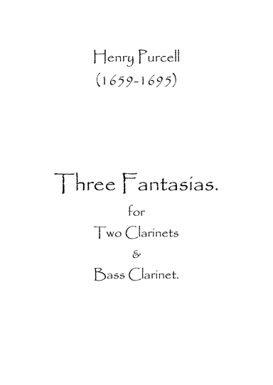Three Fantasias (arr. Spence Bundy)