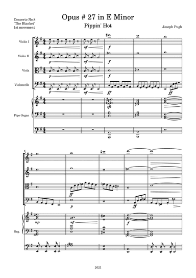 Concerto #8 "Opus #27 in E Minor" 1st movement