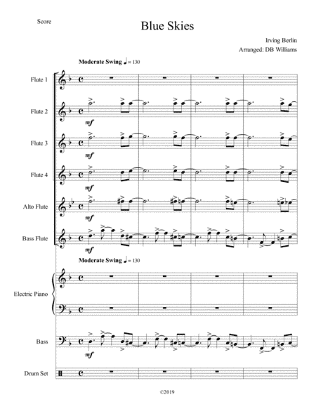 Blue Skies (arr. DB Williams)