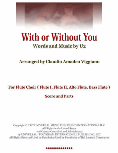With Or Without You (arr. Claudio Amadeo Viggiano)