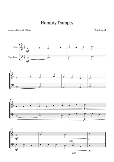 Humpty Dumpty (arr. André Nusa)
