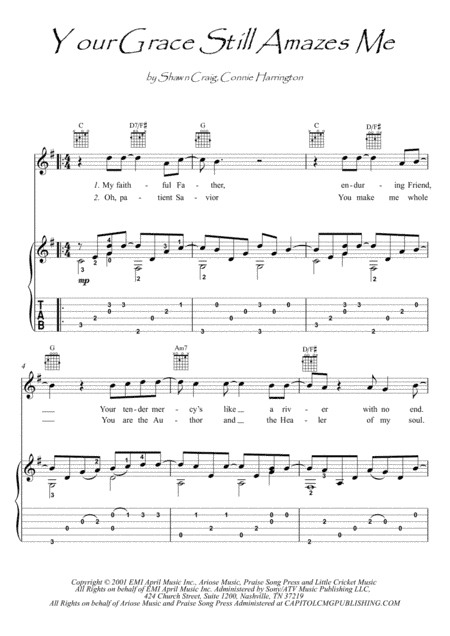 Your Grace Still Amazes Me (arr. PianoSheetNow)