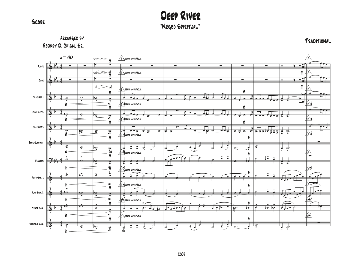 Deep River (arr. Rodney D. Chism, Sr.)