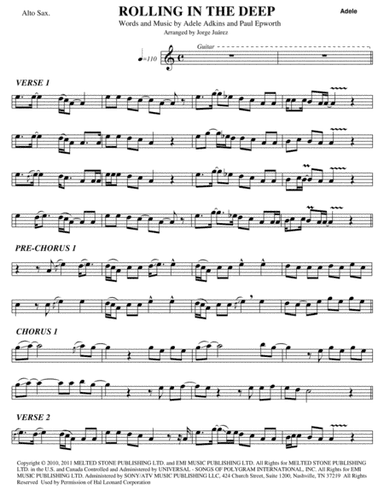Rolling In The Deep (arr. Jorge Juárez)