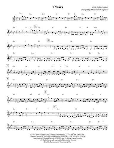 7 Years (arr. Marco Polo Ignacio)