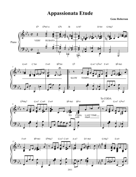Appassionata Jazz Sonata Etude