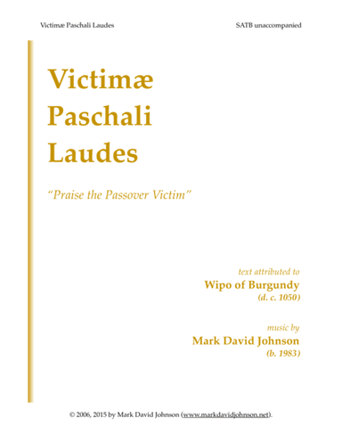 Victimae Paschali Laudes
