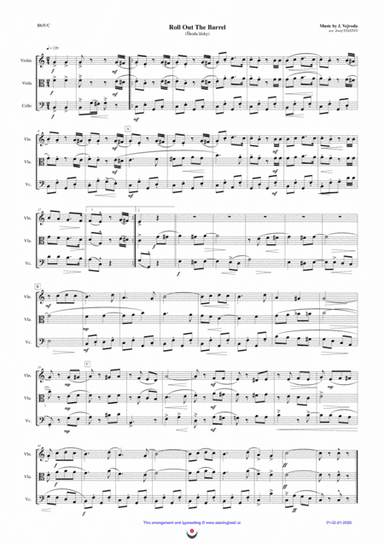 Roll Out The Barrel (arr. Josef STASTNY)