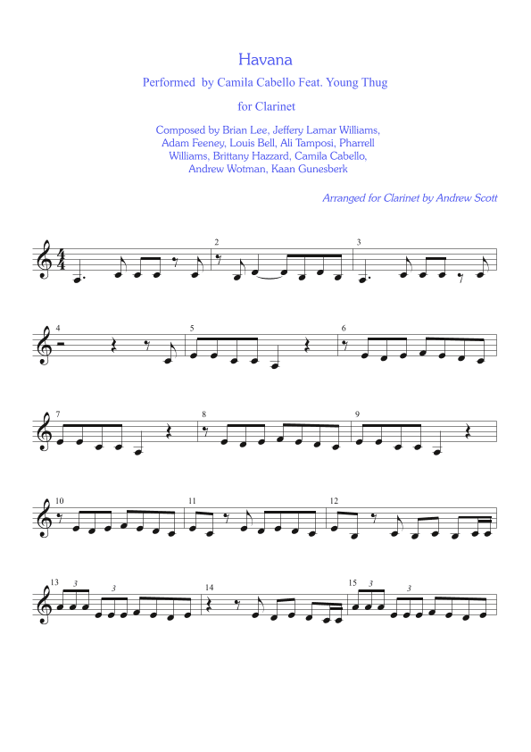 Havana (arr. Andrew Scott)