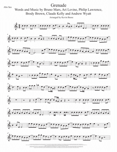 Grenade (arr. Kevin Busse)