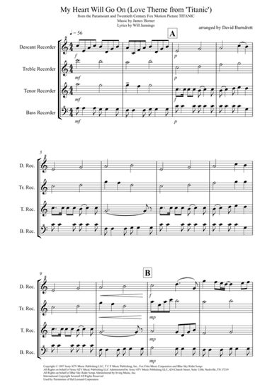 My Heart Will Go On (Love Theme from Titanic) (arr. David Burndrett)