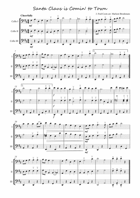 Santa Claus Is Comin' To Town (arr. Marleen Broekmans)