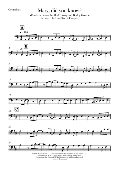 Mary, Did You Know? (arr. Davi Rocha Campos)