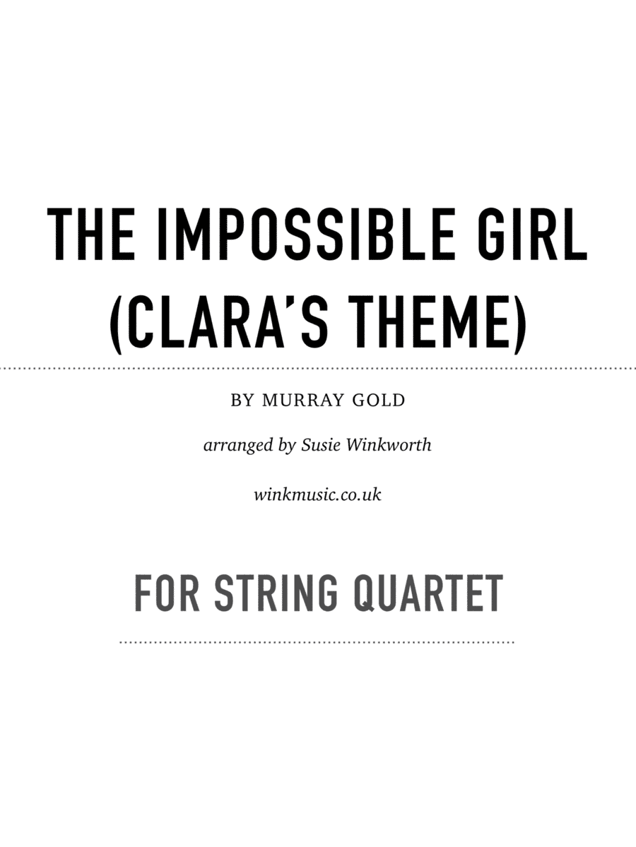The Impossible Girl (arr. Susie Winkworth winkmusic.co.uk)