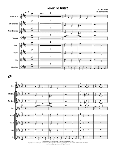 Maybe I'm Amazed (arr. Jeff Perholtz)