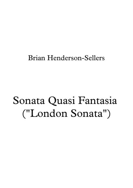 London Sonata (Sonata no. 2 for piano)