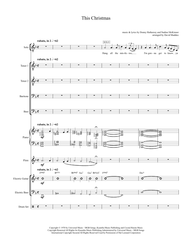 This Christmas (arr. David Maddux)