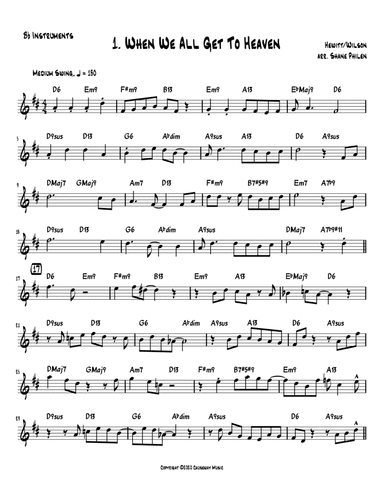 When We All Get To Heaven - Bb Instruments (arr. Shane Philen)