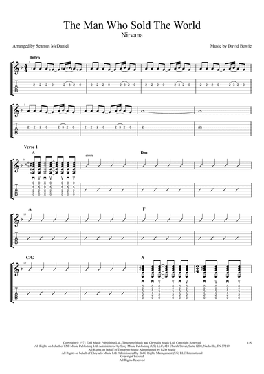 The Man Who Sold The World (arr. Seamus McDaniel)
