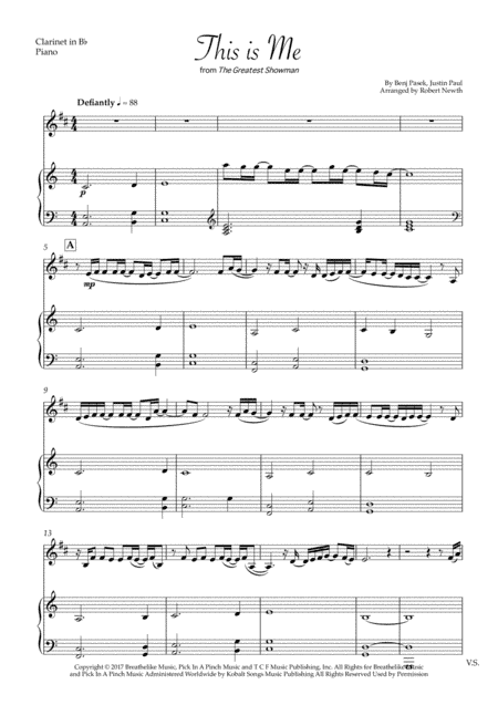 This Is Me (arr. Robert Newth)