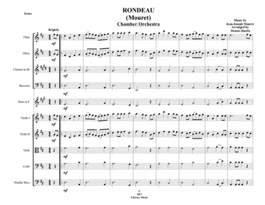Rondeau (Mouret) - Chamber Orchestra - Intermediate (arr. Dennis Ruello)