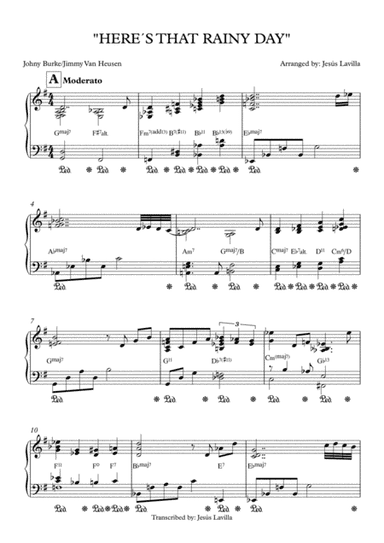 THERE´S THAT RAINY DAY (arr. Jesús Lavilla)