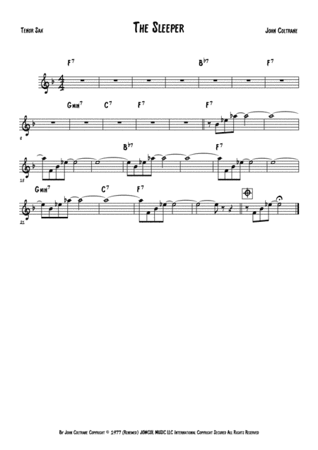 The Sleeper (arr. Anderson Quevedo)