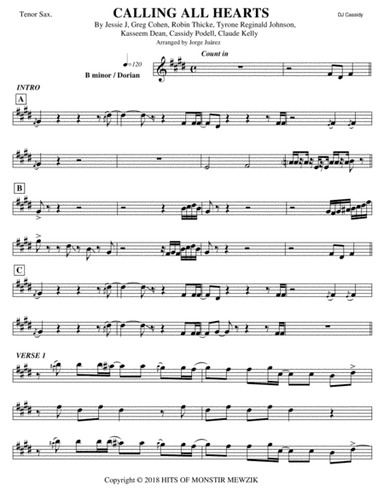 Calling All Hearts (swizz Beats Remix) (arr. Jorge Juárez)