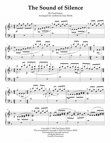 The Sound Of Silence (arr. Joey Brink)