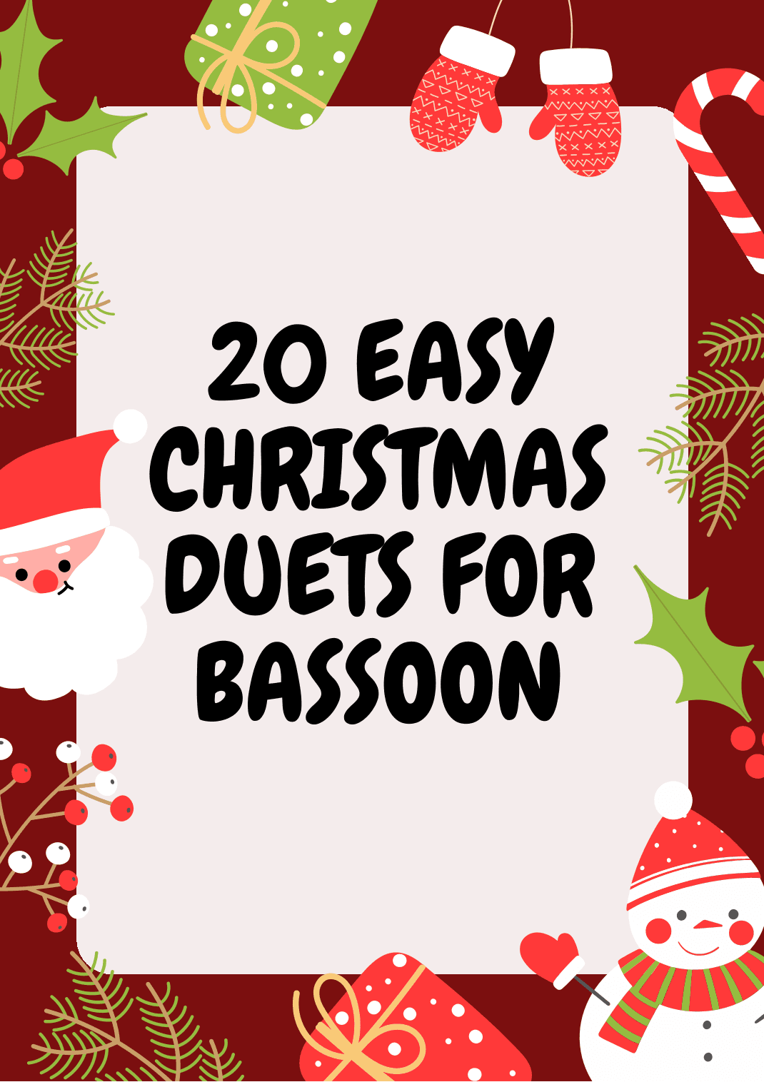 20 Easy Christmas Duets for Bassoon (arr. Valdir Maia)