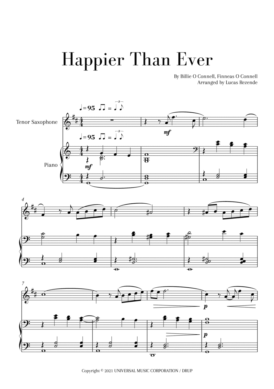 Happier Than Ever (arr. Lucas Rezende)
