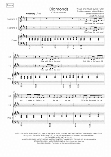 Diamonds (arr. Nicolas AVINEE)