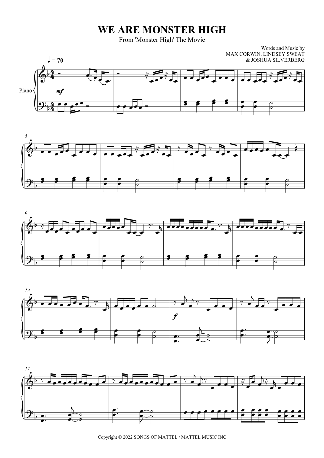 We Are Monster High (arr. SCMusic)