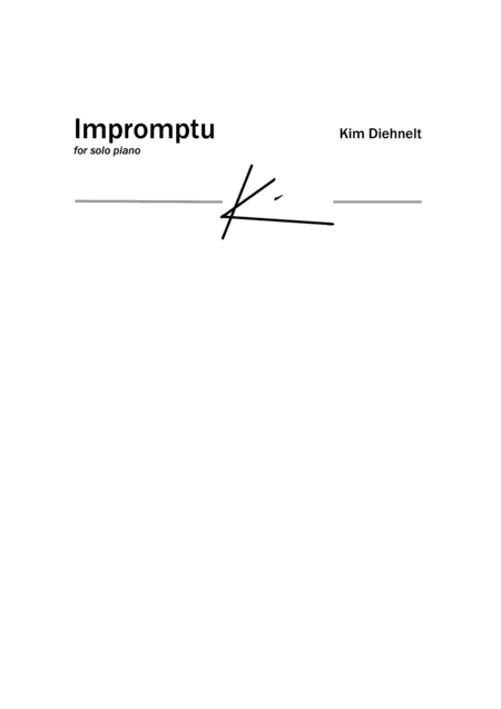 Diehnelt: Impromptu for solo piano