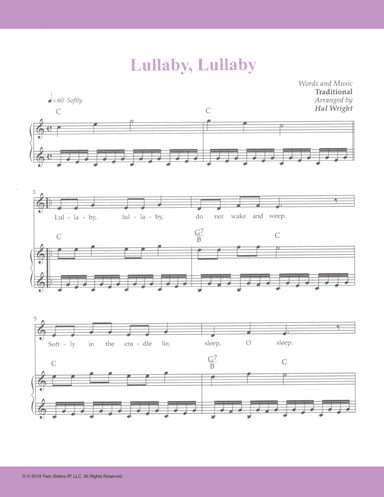 Lullaby Lullaby (arr. Hal Wright)