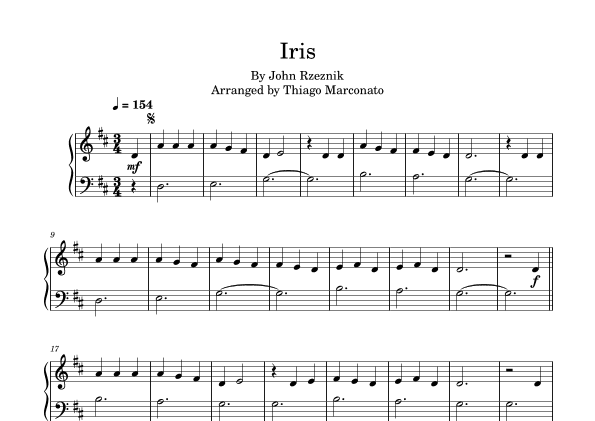 Iris (arr. Thiago Marconato)