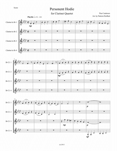 Personent Hodie (On This Day) (arr. Patricia Hurlbutt)
