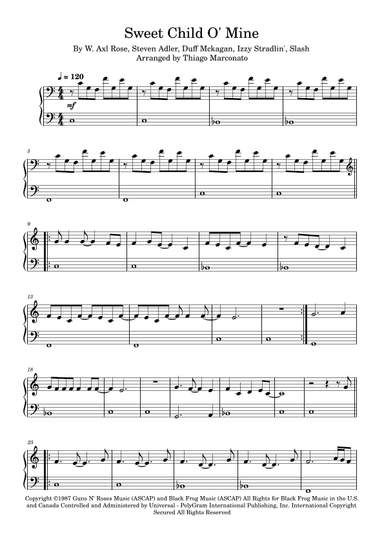 Sweet Child O' Mine (arr. Thiago Marconato)