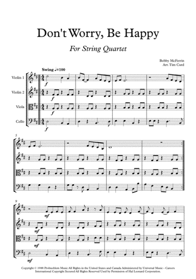 Don't Worry, Be Happy (arr. Tim Curd)