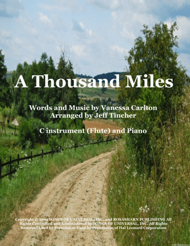 A Thousand Miles (arr. Jeff Tincher)