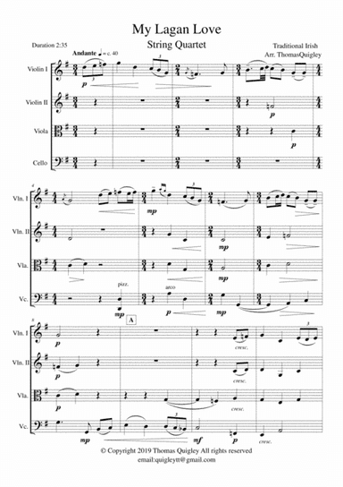My Lagan Love (arr. Thomas Quigley)