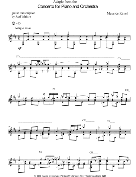 Adagio from Concerto for Piano and Orchestra (arr. Rod Whittle)