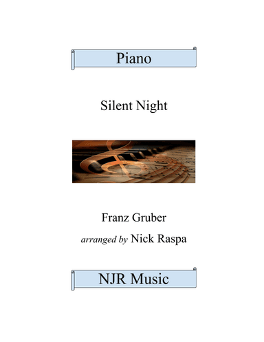 Silent Night (Advanced intermediate piano) (arr. Nick Raspa)