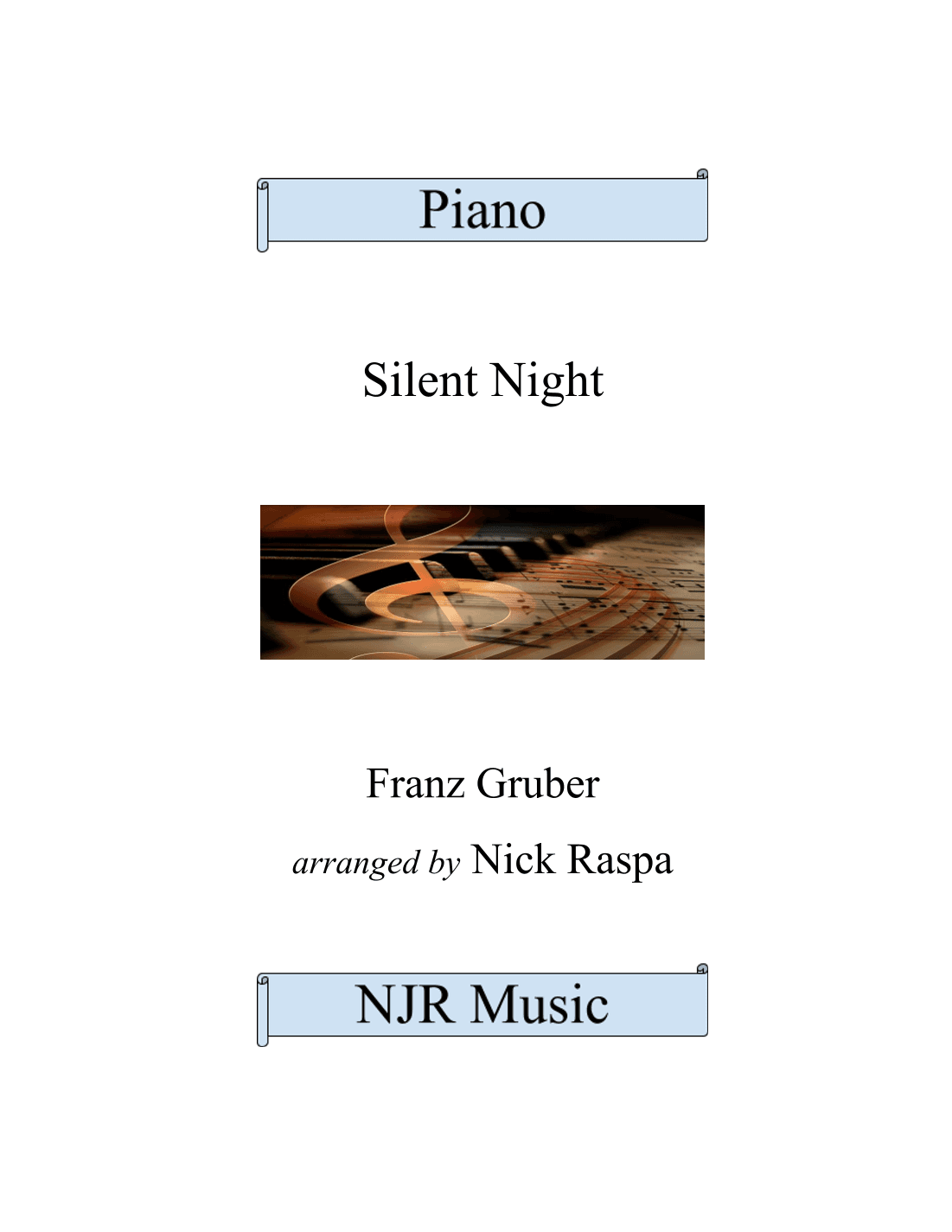 Silent Night (Advanced intermediate piano) (arr. Nick Raspa)