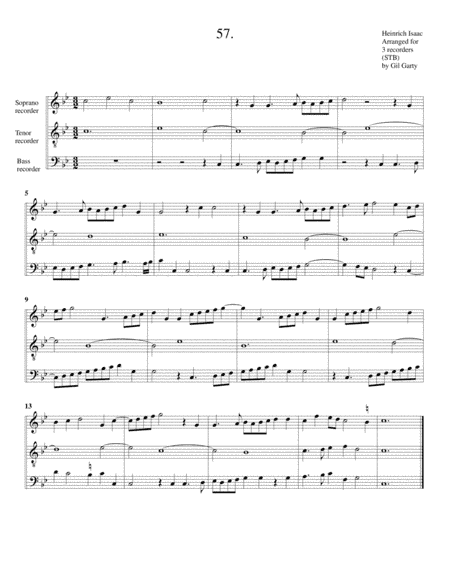 Instrumental trio no.57 (no title) (arrangement for 3 recorders) (arr. Gil Garty)