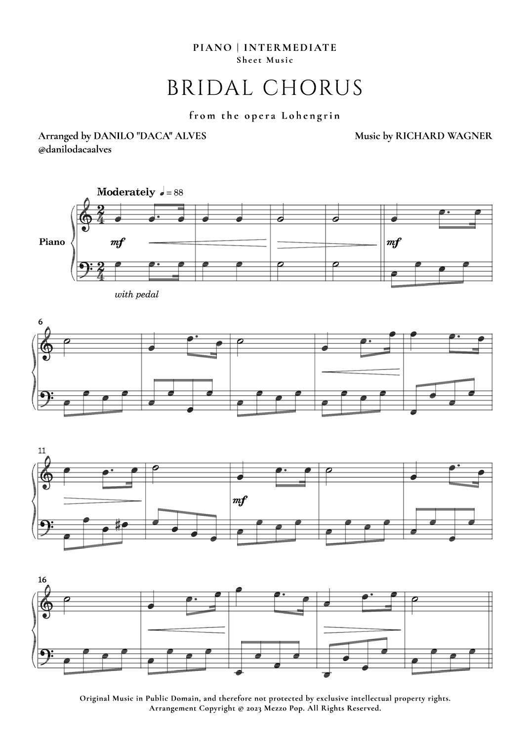 Bridal Chorus (arr. Danilo "Daca" Alves)