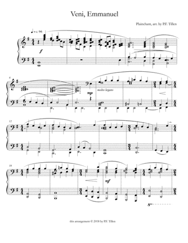 Veni, Emmanuel (arr. PFTMusic)