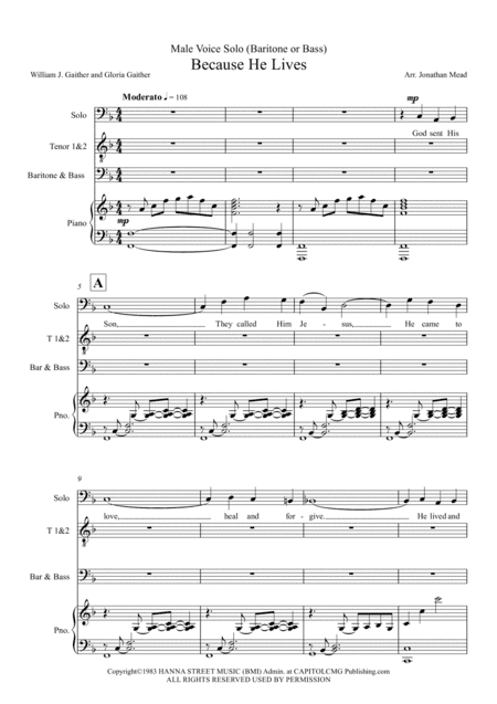 Because He Lives (arr. Jonathan Mead)