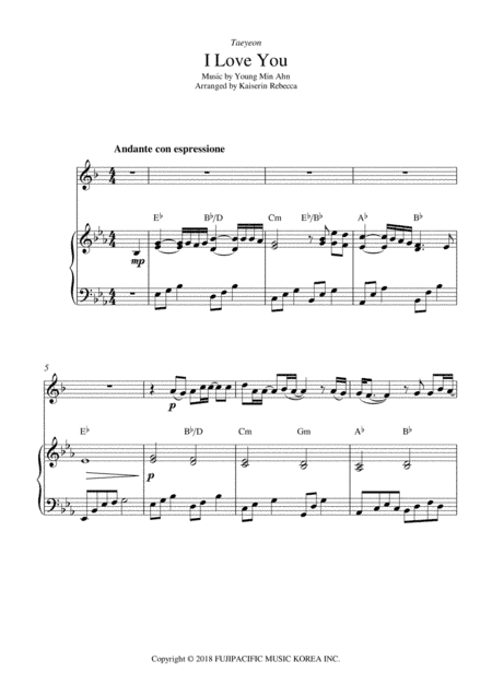 I Love You (arr. Kaiserin Rebecca)