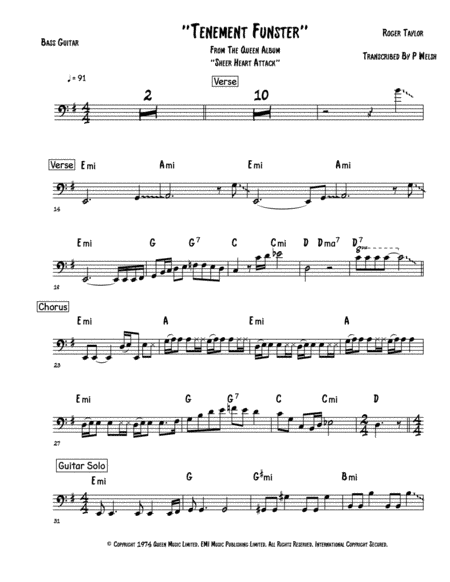 Tenement Funster (arr. Accubass)